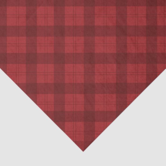 Red Plaid Christmas Gift Seidenpapier (Ausschnitt)
