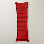 Red plaid christmas pattern seitenschläferkissen (Vorderseite Vertikal)