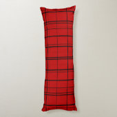 Red plaid christmas pattern seitenschläferkissen (Rückseite (Vertikal))