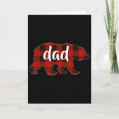 Red Plaid Dad Buffalo Matching Family Papa Pyjamas Karte (Vorderseite)