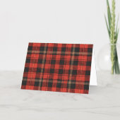 Red Plaid Family and Friends Cozy Merry Gold Text (Rückseite)
