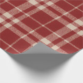 Red Plaid Geschenkpapier (Ecke)