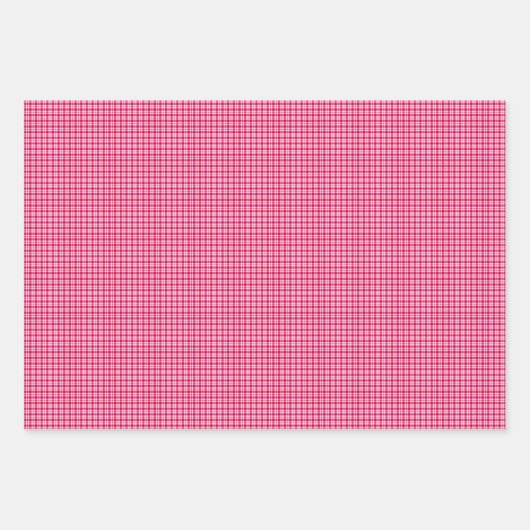Red Plaid Geschenkpapier Set (Vorderseite 3)