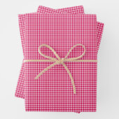 Red Plaid Geschenkpapier Set (Beispiel)