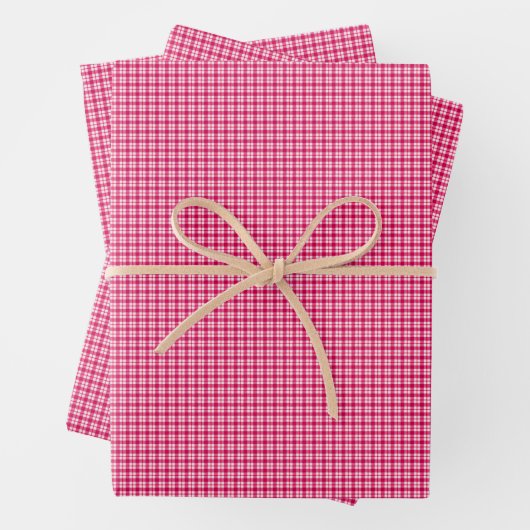 Red Plaid Geschenkpapier Set (Beispiel)