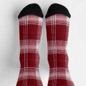 Red Plaid Holiday Socks – Warm Christmas Vibes Socken (Oben)