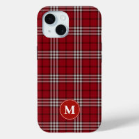 Red Plaid monogrammed