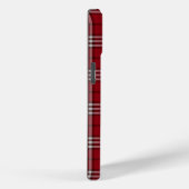 Red Plaid monogrammed Case-Mate iPhone Hülle (Rückseite / Rechts)