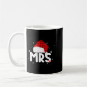 Red Plaid Mrs Claus Couples Matching Christmas Paj Kaffeetasse (Links)