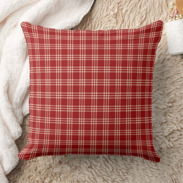 Red plaid pattern kissen (Decke)