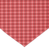 Red Plaid Pattern Tischdecke (Schrägansicht)