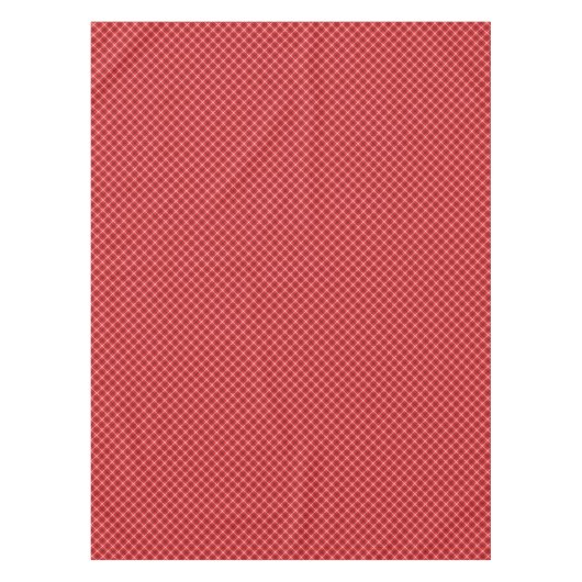 Red Plaid Pattern Tischdecke (Vorderseite)