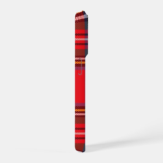 Red Plaid Phone Cases - Customizable  iPhone Hülle (Rechte Seite)
