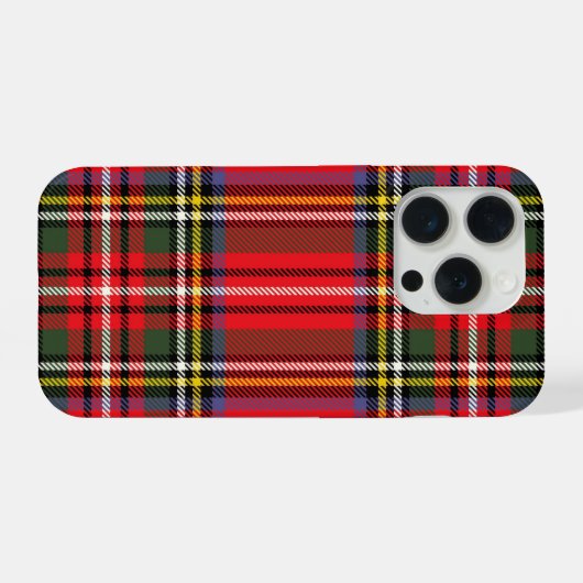 Red Plaid Phone Cases - Customizable  iPhone Hülle (Rückseite (Horizontal))