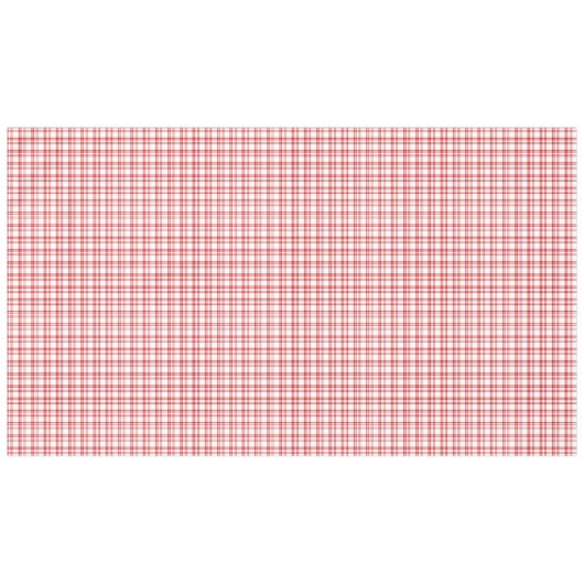 Red Plaid Print Tischdecke (Vorderseite (Horizontal))