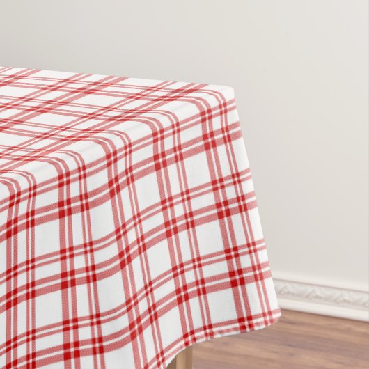 Red Plaid Print Tischdecke (Beispiel)