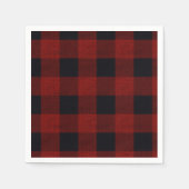 Red Plaid Serviette (Vorderseite)