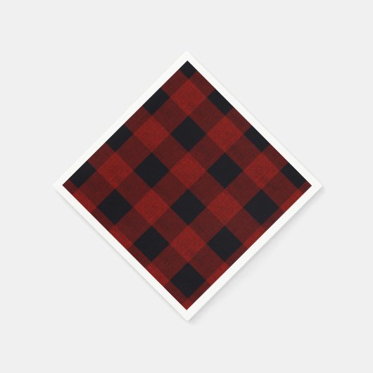 Red Plaid Serviette (Ecke)