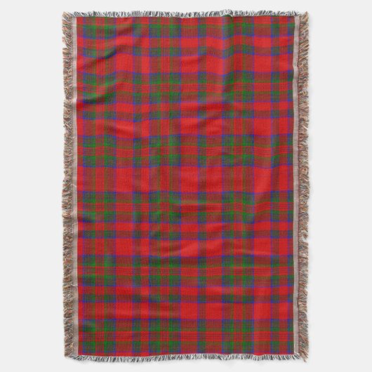 Red Plaid Tartan Decke (Vorderseite Vertikal)