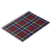 Red Plaid Tartan Journal – Classic Cozy Pattern Notizblock (Linke Seite)