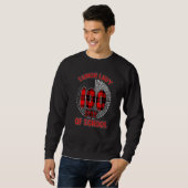 Red Plaid Typography 100th day of School Lunch Lad Sweatshirt (Vorne ganz)