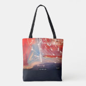 Red Planet, Abstract Art Tasche (Rückseite)