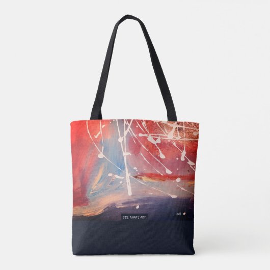 Red Planet, Abstract Art  Tasche (Rückseite)