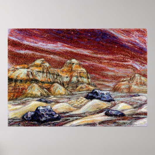 Red Planet Art Print Poster (Vorne)