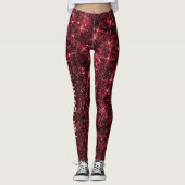 Red Planet Galaxy Glitzer CUSTOM TEXT Mars Leggings (Vorderseite)