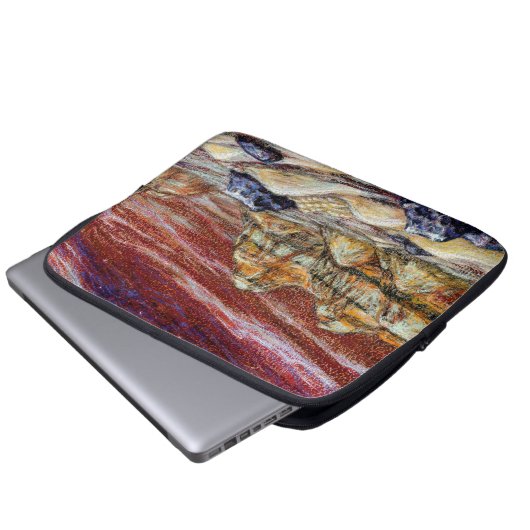 Red Planet Laptopschutzhülle (Vorne Knopf)