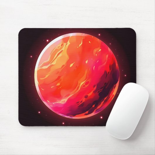 Red Planet Space Mousepad (Mit Mouse)