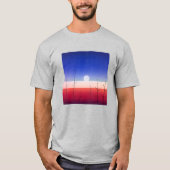 Red Planet Sunset Minimal T-Shirt (Vorderseite)