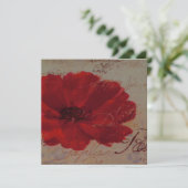 Red Plantes ~ Einladungen (Stehend Vorderseite)