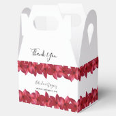 Red Plumeria Frangipani Wedding Geschenkschachtel (Geöffnet)