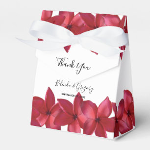 Red Plumeria Frangipani Wedding Geschenkschachtel