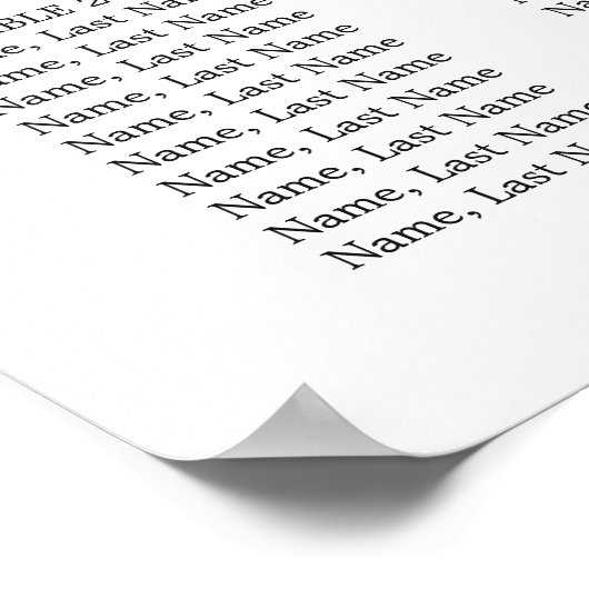 Red Poinsettia 25 Tische Weihnachtssaison CHART Poster (Ecke)