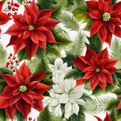 Red Poinsettia Blanket Classic Christmas Elegance Fleecedecke
