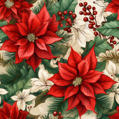 Red Poinsettia Blanket Classic Christmas Home Chic Fleecedecke