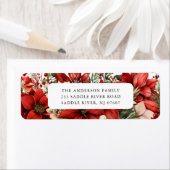 Red Poinsettia Blume Rücksendeadresse (Insitu)