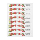 Red Poinsettia Blumenweihnachtsfest (Bogen)