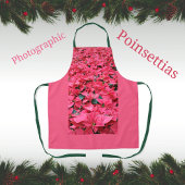 Red Poinsettia Botanischer Weihnachtsurlaub Schürze