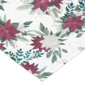 Red Poinsettia Bouquet Pattern Holiday Kurzer Tischläufer (Ecke)