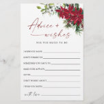 Red Poinsettia Christmas Bridal Advice & Wises<br><div class="desc">Elegante Dusty Blue Winter Foliage Advice Card. Personalisieren Sie mit der Braut zu sein Name und Datum der Dusche. Für weitere Anpassungen klicken Sie bitte auf den Link "Weiter anpassen". Wenn Sie Hilfe benötigen,  kontaktieren Sie mich bitte.</div>