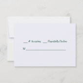 Red Poinsettia Christmas RSVP (Rückseite)