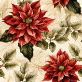 Red Poinsettia Dish Towel Watercolor Holiday Gift Geschirrtuch