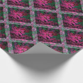 Red Poinsettia Geschenkpapier (Ecke)