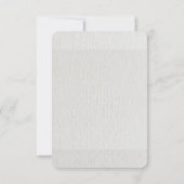 Red Poinsettia Green Blätter Wedding RSVP Karte (Rückseite)