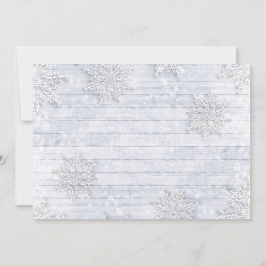 Red Poinsettia Holly Weihnachtsweihnachtsfest Part Einladung (Rückseite)