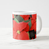 Red Poinsettia Jumbo Tasse (Vorderseite Rechts)