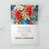 RED POINSETTIA - MAMA CHRISTMAS CARD DANKESKARTE (Innenseite)